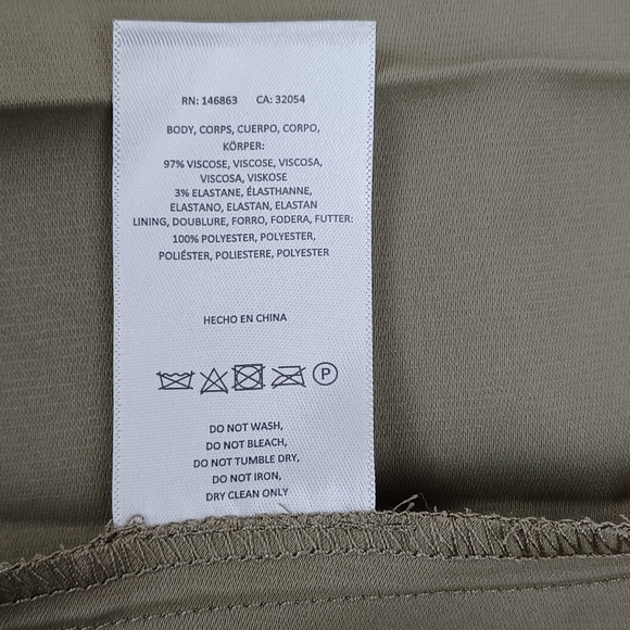 Anthropologie Mare Mare Pleat Maxi Dress Size S Women Feminine Sleeveless Khaki - Picture 16 of 16